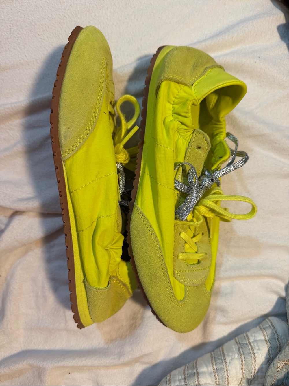 Vans Neon Yellow Ballet Sneakers - Picture 3 of 5